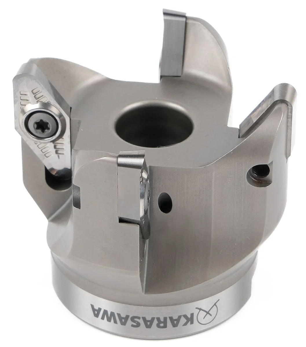 Fresa KARASAWA KF90VC2204-06322H per la lavorazione dell'alluminio con inserti lucidati VCKT 2204