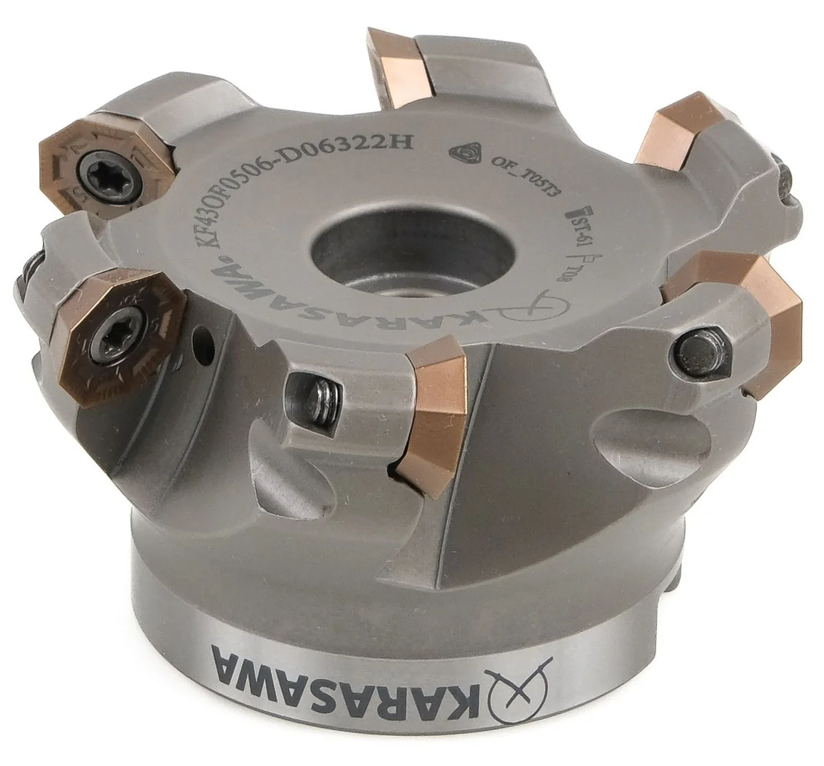Fresa a spianare KARASAWA KF43OF0506-D06322H con inserti ottagonali OFMT 05T3