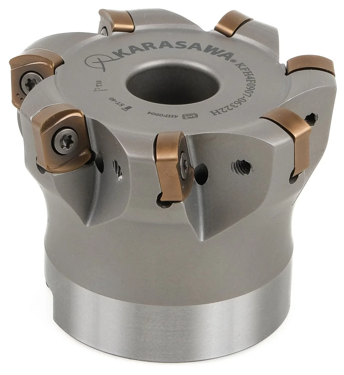 Fresa ad alto avanzamento KARASAWA KFH4F0901-06322H con inserti 4HF0904 a quattro taglienti