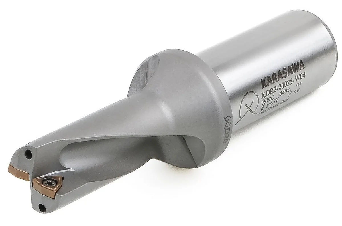 Punta a inserti KARASAWA KDR2-20025-W04, serie KDR-W con inserti trigonali WCMK
