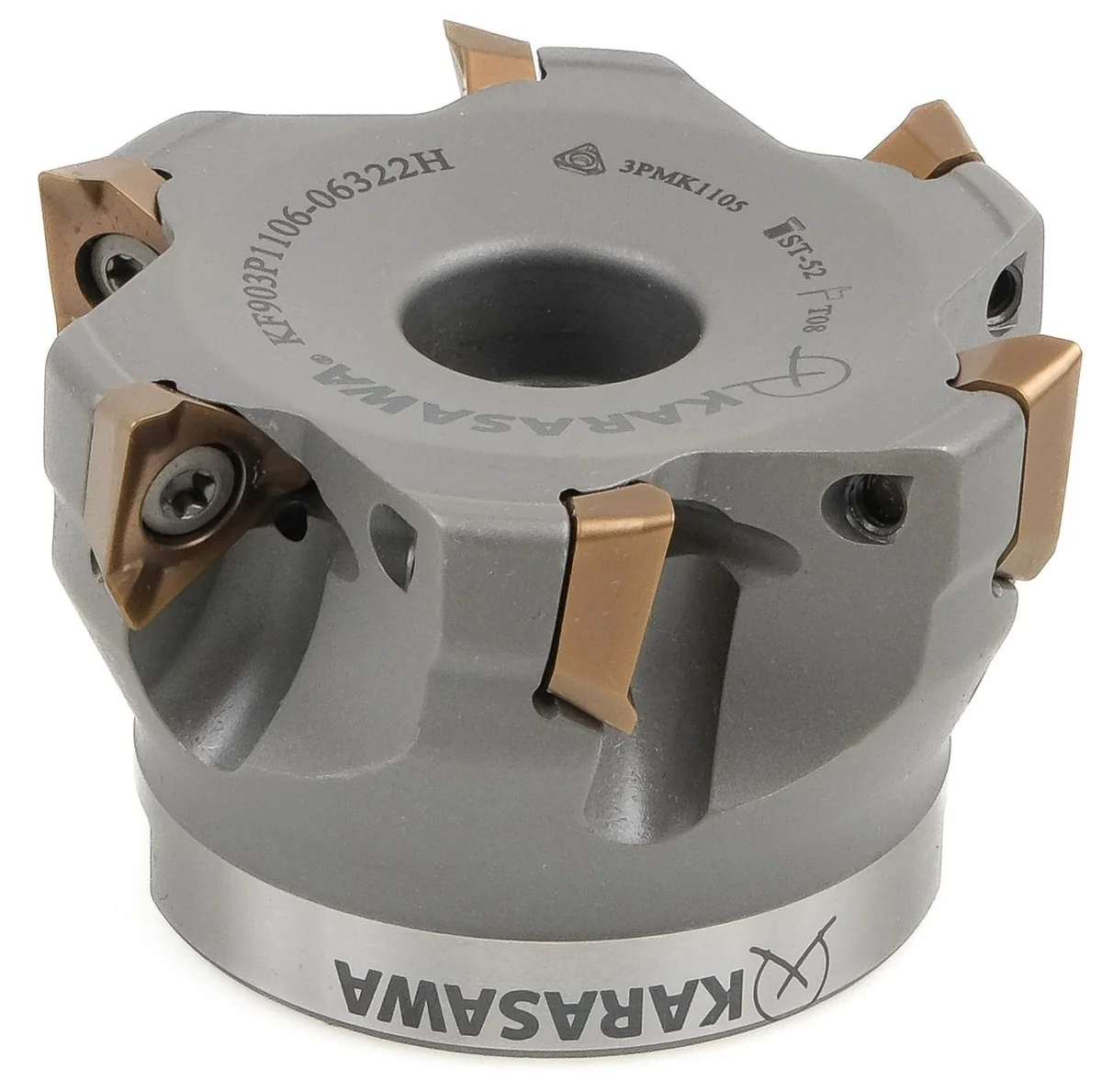 Fresa a spallamento 90° KARASAWA KF903P1106-06322H con inserti trigonali 3PMK1105